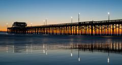 Newport Beach pier sunset 