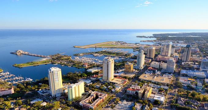 St. Petersburg, Florida aerial view